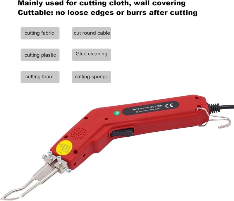 100W Elektrischer Heißmesser-Seilschneider Styroporschneider Hitzeschneider Heißsiegelgerät Schaumschneider Einstellbare...