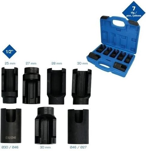 Brilliant Tools - Injektor-Stecknuss-Satz, 7-tlg