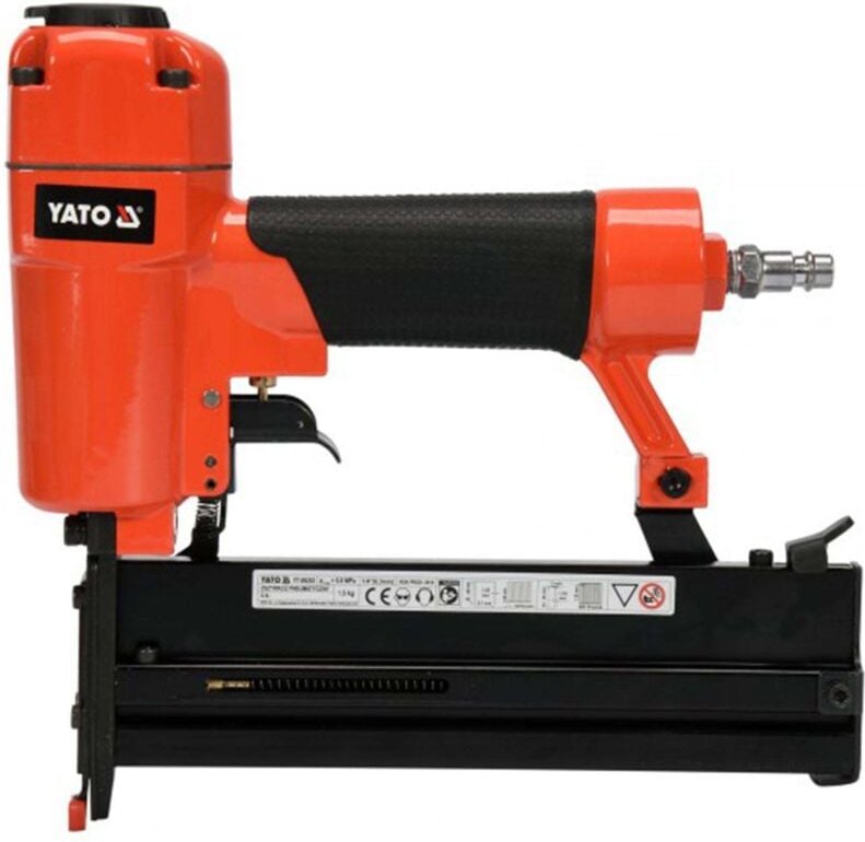 Druckluft-Nagler Kombi für Klammern und Stifte Streifennagler Klammergerät Tacker +25-40mm und Nägel 10-50mm