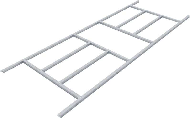 Fundamentbodenrahmen für Gerätehaus 'Dresden ii 106', schwarz, 162 x 291 x 2,6 cm - Pergart