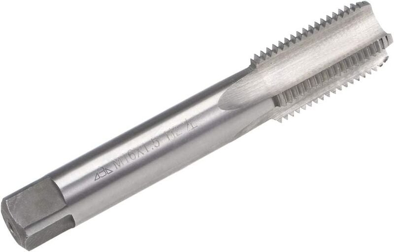 Gotrays - sourcing map Metrischer Maschinengewindebohrer für Linkshänder, M16, Steigung 1,5 H2, 4 Nuten, Schnellarbeitss...
