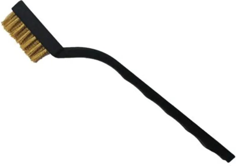 Set mit 6 kleinen Messingbürsten zum Polieren und Reinigen von Metallen, rostbeständig, 1 Set