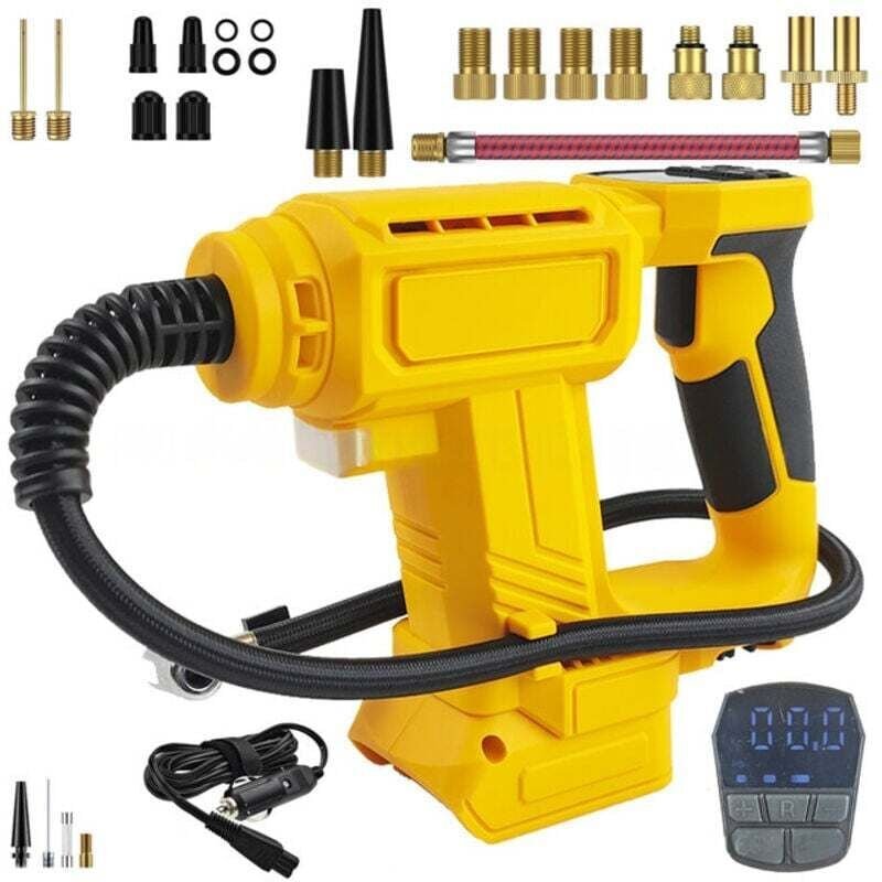 Akku-Kompressor, kompatibel mit Dewalt 18V/20V MAX Akkus, kabelloser Luftkompressor, tragbare Mini-Luftpumpe 0-120 PSI m...