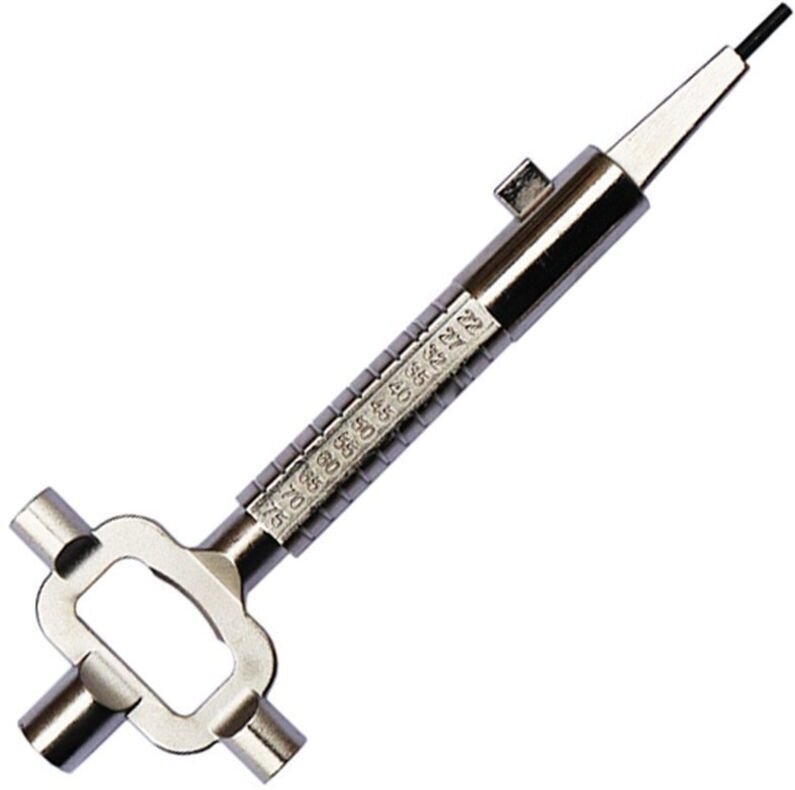 Bauschlüssel, Vierkantschlüssel, Generalschlüssel, mit Zylinderlängenmessskala