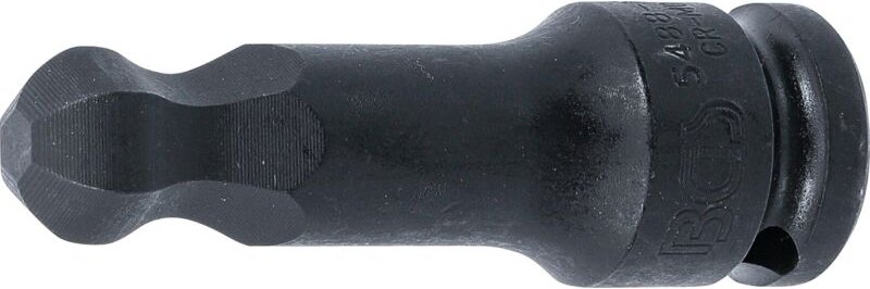 BGS Kraft-Bit-Einsatz Länge 75 mm Antrieb Innenvierkant 12,5 mm (1/2") Innensechskant mit Kugelkopf 15 mm - 5488-15