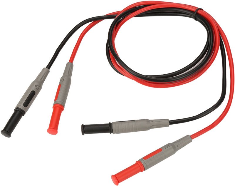 Multimeter-Messleitung, P1032 4 mm, spritzgegossene Bananenstecker-Messleitung, gerades Multimeter-Kabel, 2 Stück Banane...