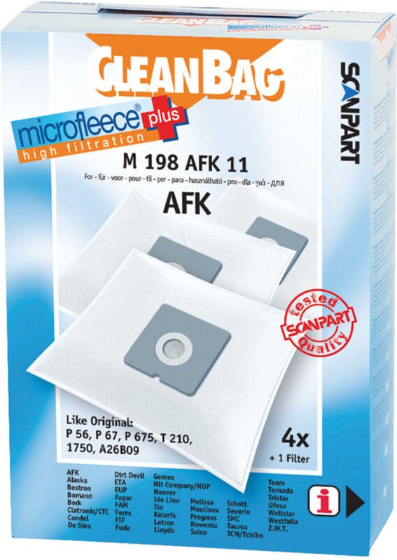 Cleanbag microfleece staubbeutel afkbestronetc 41