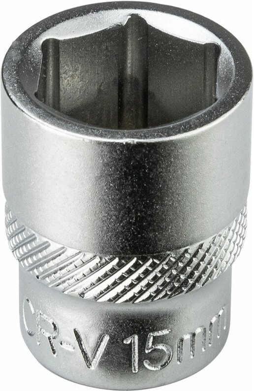 Stecknuss Sechskant 15mm 6 Kant 3/8" kurz (CR-V)