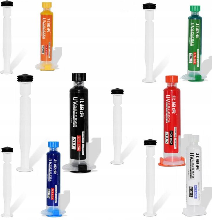 6x Lötmasken-Set Verschiedene Farben Für Leiterplatten Uv-Lötmasken