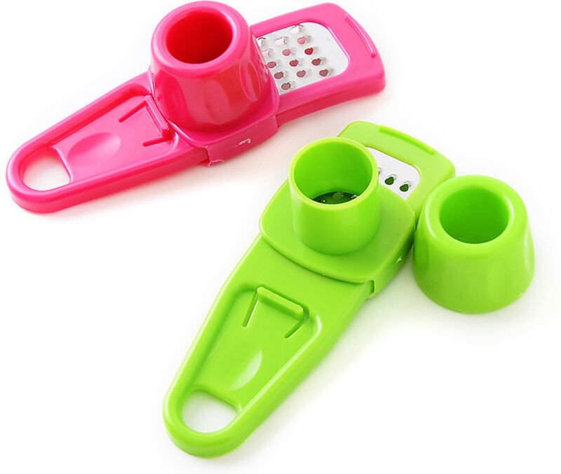 Mini-Knoblauchier-Set (2-teilig), multifunktionale Knoblauchmühle, Küchenhelfer zum einfachen Zerkleinern von Knoblauch,...