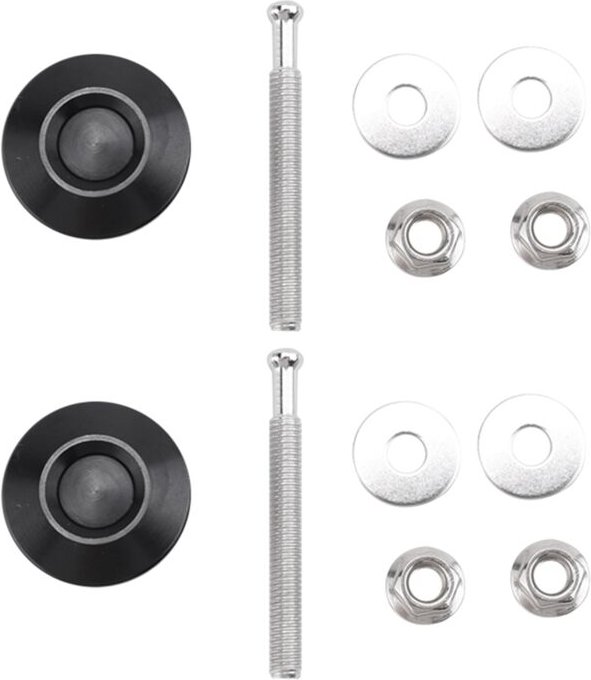 Tlily - 2 pcs Druckknopf Schnellverschluss Haube Motorhaubenstifte Verriegelungsclip Auto StoßStangenverriegelungssatz