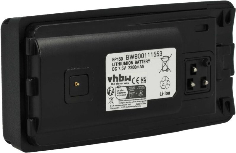 Vhbw - 1x Akku kompatibel mit Motorola RDU4100, RDU2020, RDU2023, RDU2080D Funkgerät, Walkie Talkie (2200 mAh, 7,5 v, Li...