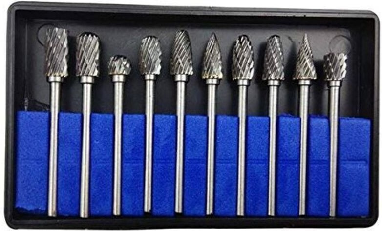 KZQ 4er-Pack doppellagiger Schleifstein für Rasenmäher, Bohrerschärfer, Balancer für elektrische Bohrmaschine, Handbohrm...