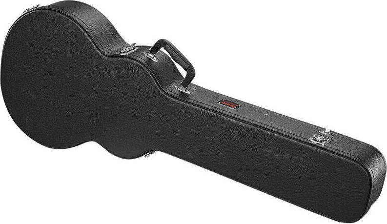 Gitarrenkoffer, 105 cm kürbisförmiger Hartschalenkoffer für Gitarre, mit Schloss, Riegel, Schlüsselgriff, PVC-Polsterung...