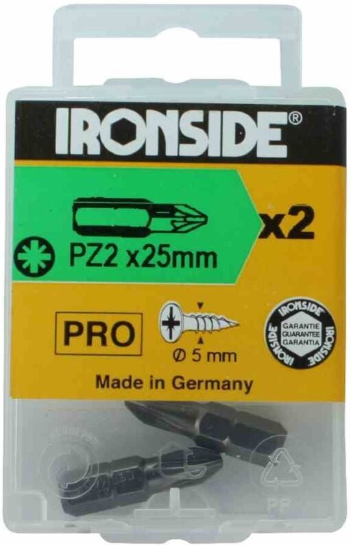 Bit Kreuz-Schlitz ph, 3x25mm, Inhalt 2 Stück