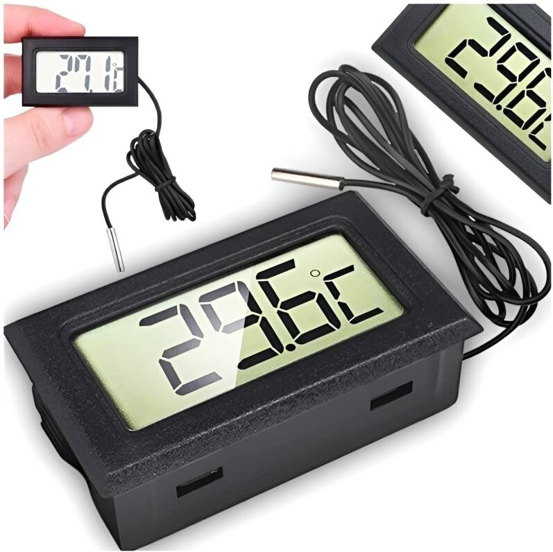 Präzises Digitales Elektronisches Thermometer Mit Sonde + Klarer Anzeige