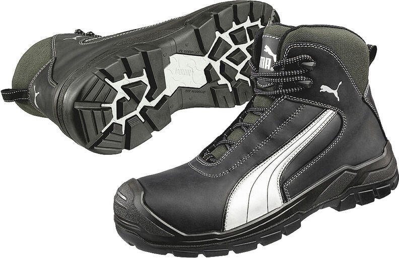 Puma - Sicherheitsstiefel Cascades Mid Größe 43 schwarz / weiß - 63.021.0-43