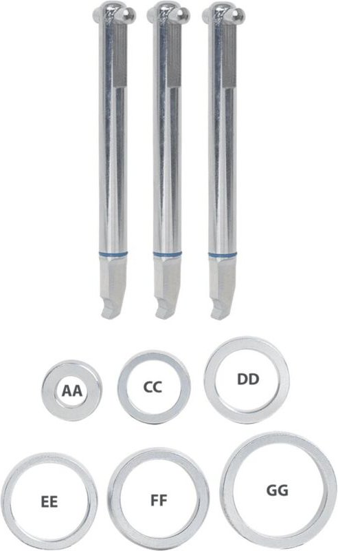 Kukko 70-012-S-Spiel von 3 Pullpo Extraction Hooks