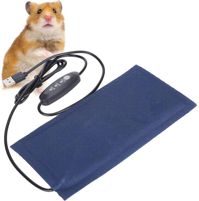Vtizikl Couverture de Coussin Chauffant USB pour Animaux de Compagnie Intérieur sous Le Réservoir Tapis Chauffant de Ter...