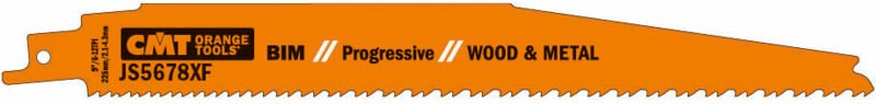 JS5678XF-20 20 BIM-Bügelsägeblätter für Holz/Metall 225 x 25 x 1,27 6-12 TPI (Edelstahl/Metall)