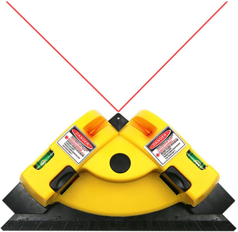 rechtwinklige Laser-Wasserwaage, integriertes Kunststoffgehäuse, Infrarot-Laser-Wasserwaage mit horizontalen und vertika...