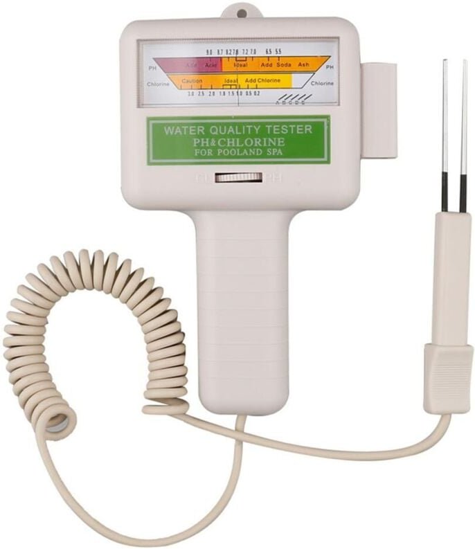 Ulisem - PH-Chlor-Wassermessgerät-Tester-Kit, tragbarer digitaler Analysemonitor
