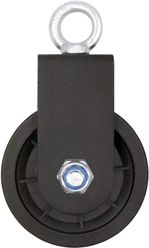 Schwenkbarer Rollenblock, Einzelrollenblock mit U-förmiger Montagehalterung, schwenkbare Heberolle für Drahtseile, Seilr...