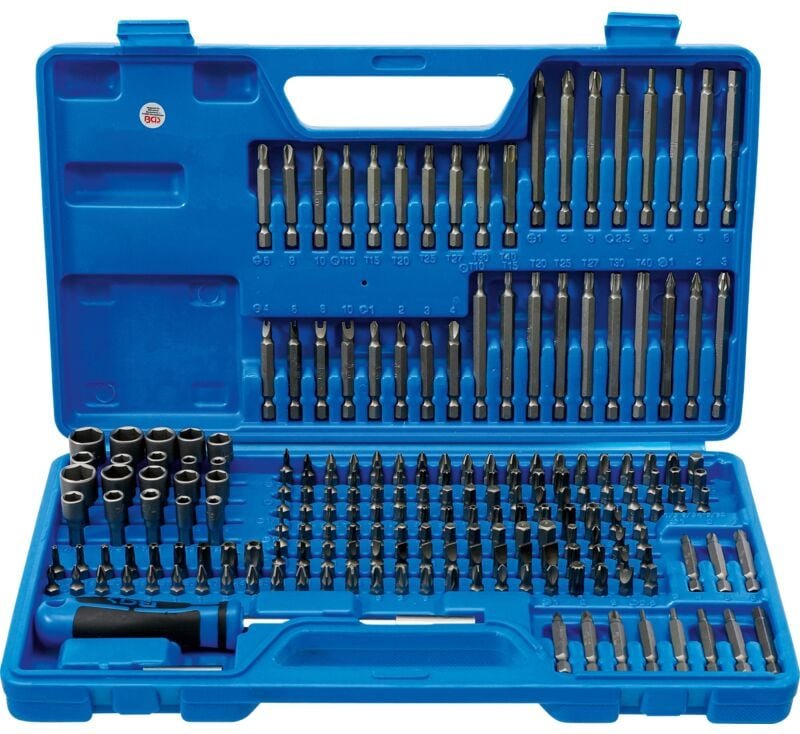 Universal-/Sicherheits-Bit-Satz Antrieb Außensechskant 6,3 mm (1/4") 208-tlg.