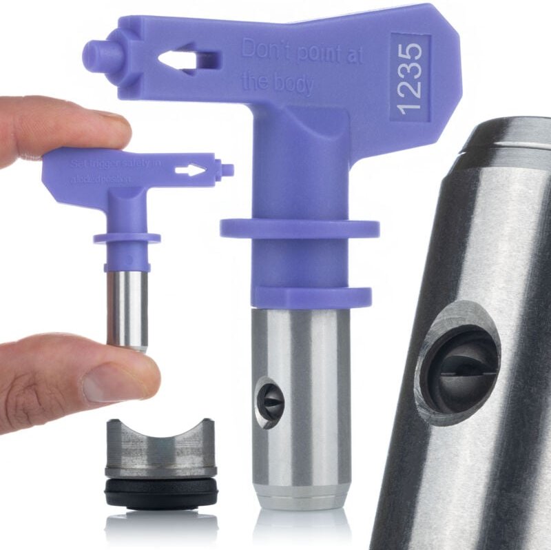 Rosfix FieldMax 1235 Sprühdüse – 60 cm Sprühbreite bei 30 cm Abstand Für Spachtel, Brandschutz, Glättung Kompatibel mit ...