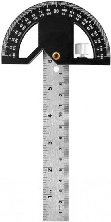 Winkelmesser und magnetischer Winkelmesser für die Holzbearbeitung, 304 mm, Winkelmesser von 0 bis 180° zum Markieren un...