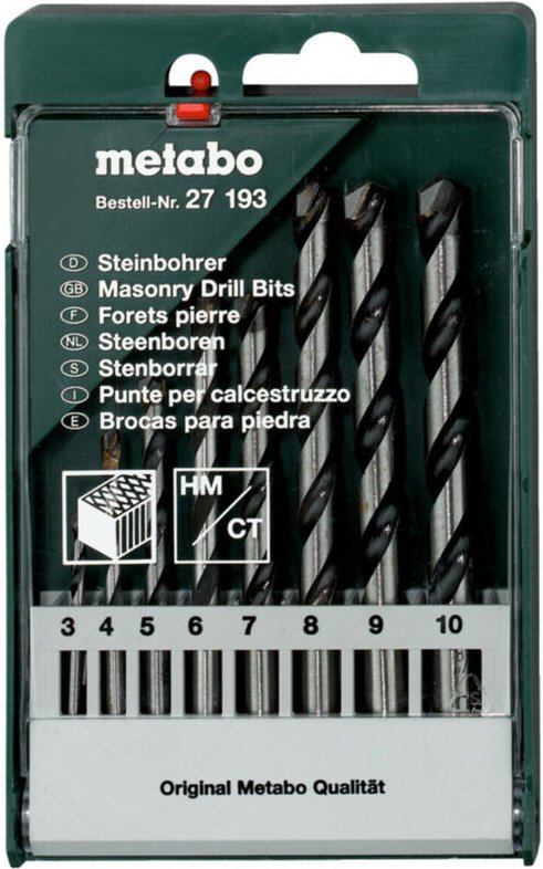 Metabo - Steinbohrer-Kassette, 8-tlg.