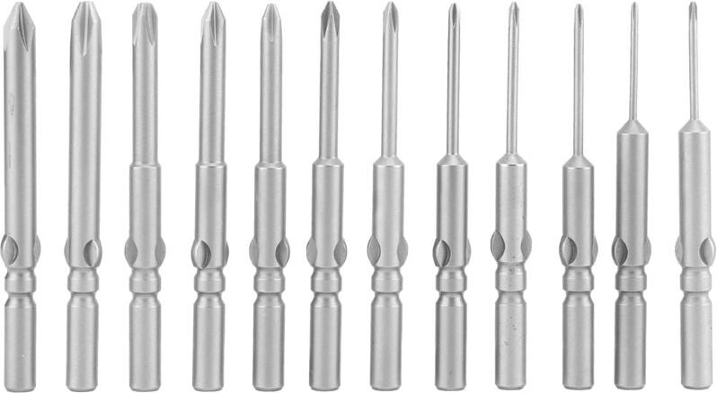 12-teiliges Schraubendreher-Bit-Set, magnetische Kreuzschlitz-Schraubendreher-Bits, 5-mm-Magnetschrauben-Ersatz für Holz...