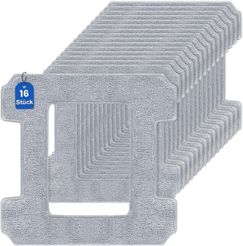 16 Stück Reinigungspad für ECOVACS WINBOT W2 PRO / W2 PRO Omni / W2 Omni / W2 / W1 Pro / W1 Fensterputzroboter, waschbar...