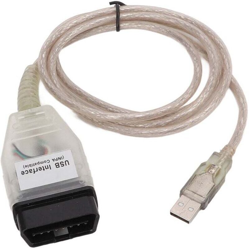 K+DCAN OBD2 Scan-Diagnosegerät mit USB-Schnittstelle und Ersatz-CD für BMW 3er E46 E83 E90