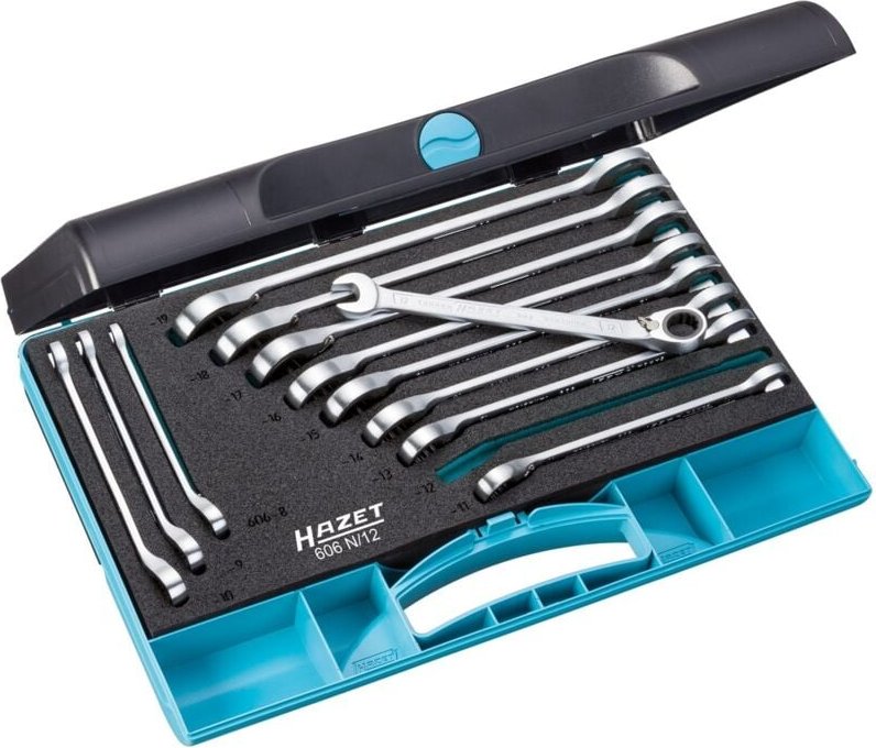 FP - hazet Knarren-Ring-Maulschlüsselsatz 606 12-teilig, 8-19mm