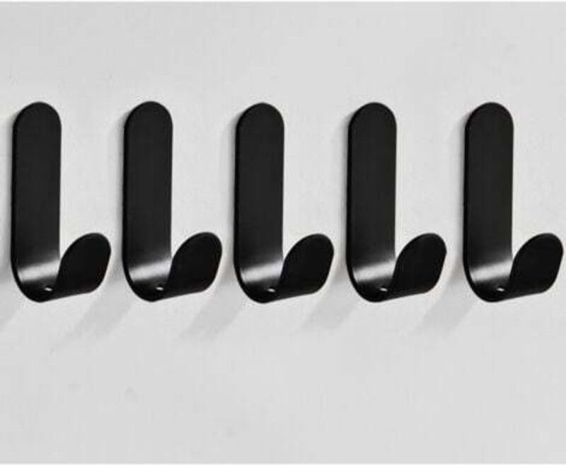 5 Stück Selbstklebende Wandhaken, Geschirrtuchhalter Küche, Handtuchhalter Bad, Selbstklebende Haken Spurlos, Wandbefest...