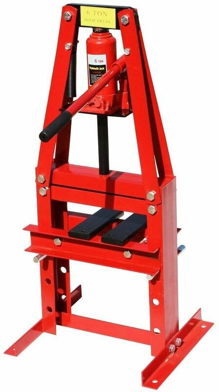 Varan Motors - NESP-06-2 Hydraulische Werkstattpresse, 6 Tonnen mit Kolben NESP-06-2