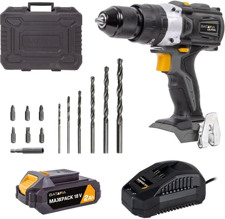 18V Brushless Akku-Schlagbohrschrauber 60 Nm - Ohne Akku ohne Ladegerät