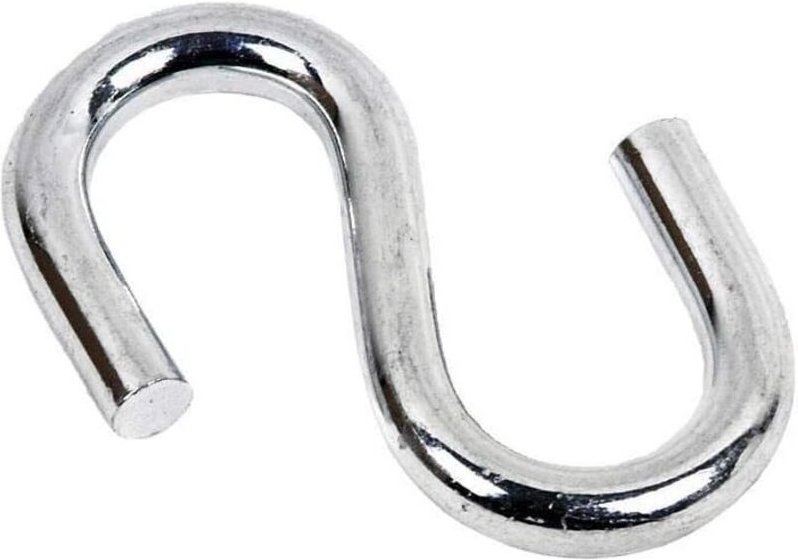 Multifunktions-S-Haken zum Aufhängen Packung 100 Metallhaken aus verzinktem Stahl M4 S-Haken müssen nicht installiert we...