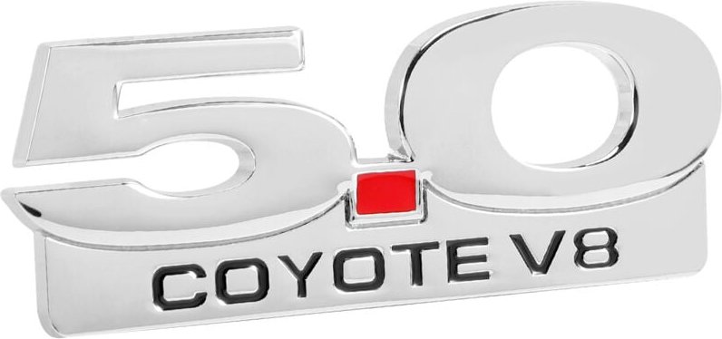 Tlily - 5.0 V8 Emblem für 11-14 Chrom Seitenkörper Embleme Aufkleber Aufkleber Abzeichen Typenschild