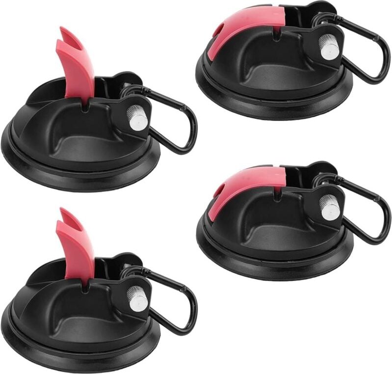 Leistungsstarke Saugnapfhaken, 4-teiliges Set, extra starke Saugnäpfe für Camping, Wohnwagen, Auto, Wohnmobilzubehör, Ze...