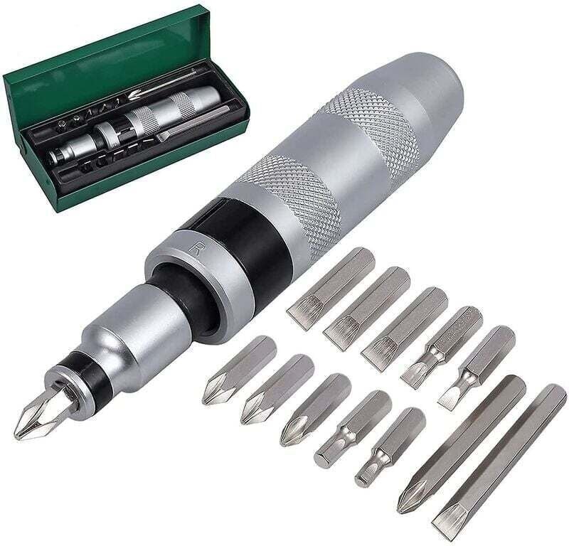 Vtizikl 13-teiliges 1/2"-Schlagschrauber-Bit-Set für robuste Sechskant- und Kreuzschlitzbits