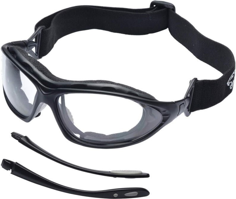 Antibeschlag-Arbeitsschutzbrille mit Nackenband, kratzfest, geeignet für Schießen, Küche, Labor, UV und mehr