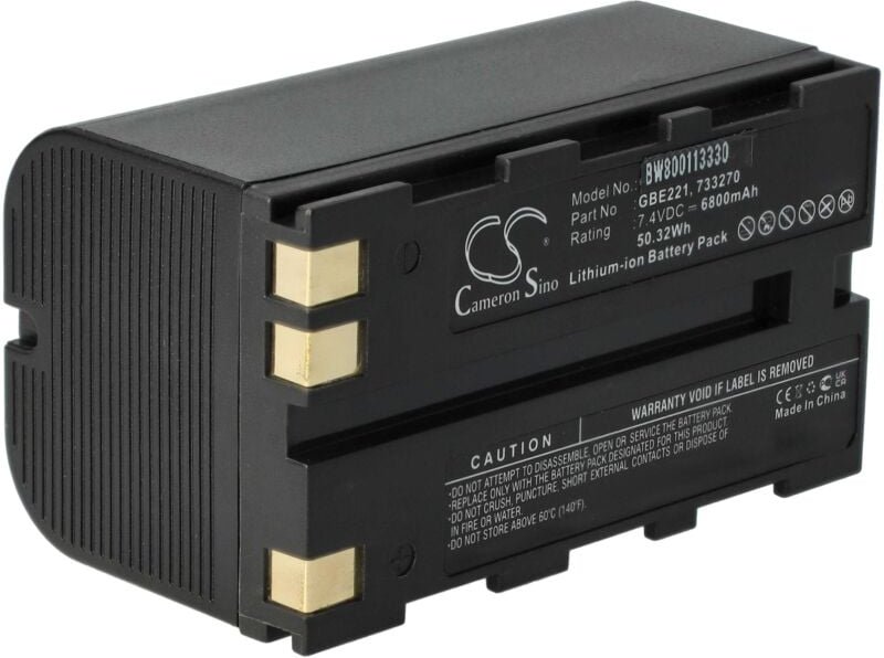 vhbw Akku kompatibel mit Leica ATX900, ATX1230, ATX1200 Lasermessgerät, Messgerät (6800 mAh, 7,4 V, Li-Ion)