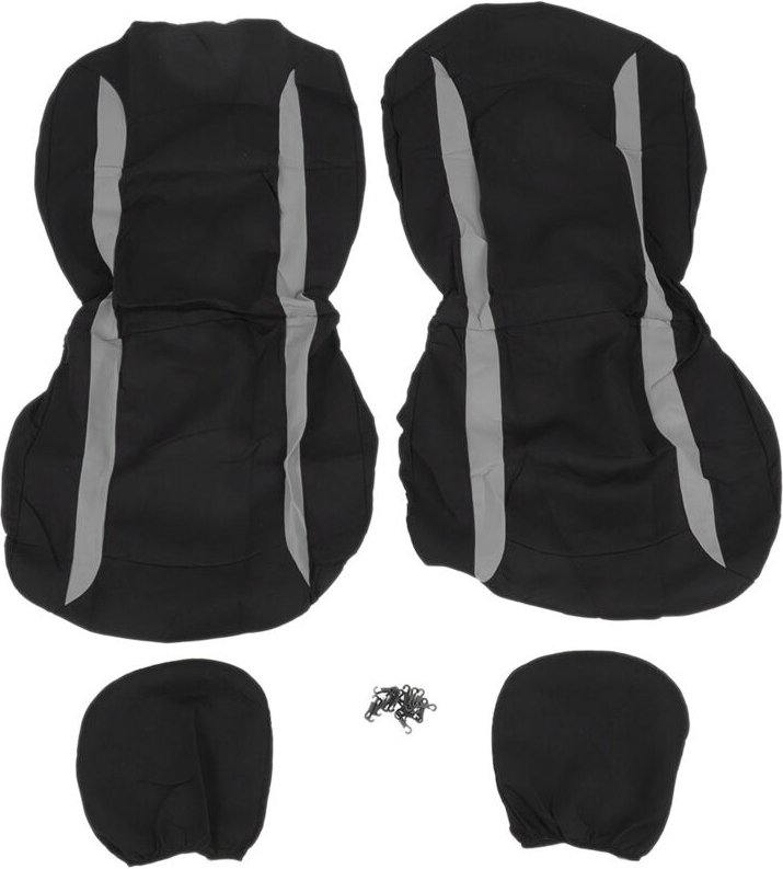 aqxreight Autositz-Kopfstützen-Schutzbezüge, Universalzubehör zum Schutz des Fahrzeuginnenraums (Grau Schwarz).