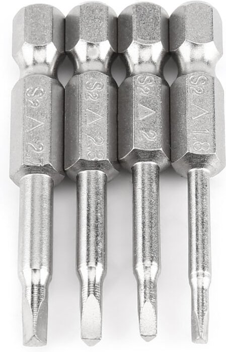 Eosnow S2 -Stahlschraubendreherbit, 4pcs 50 mm Bit Starker Magnetismus -Dreieckschraubendreher, elektrisch für heimische...