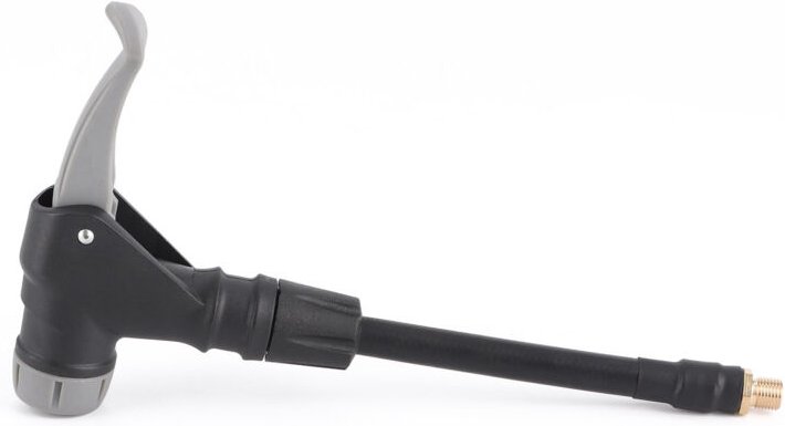 Yctze 2-in-1 Reifenaufblasschlauchadapter, für französische und amerikanische Ventile, Schnellanschluss, Gummiverlängeru...