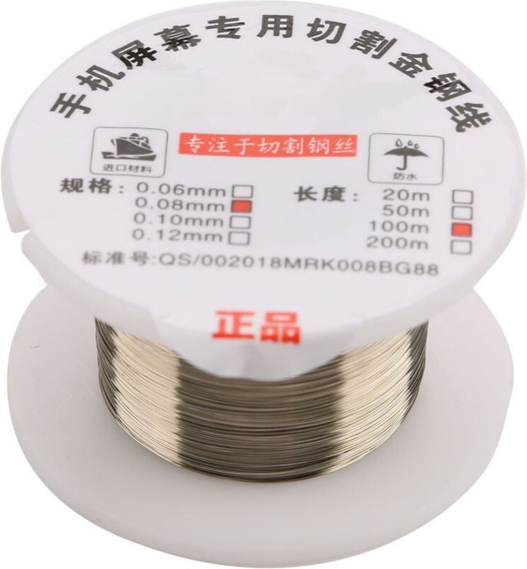 Schneidkante aus Molybdän, hohe Zähigkeit, hohe Härte, hohe Beständigkeit für Handybildschirme (0,08 mm 100 m)