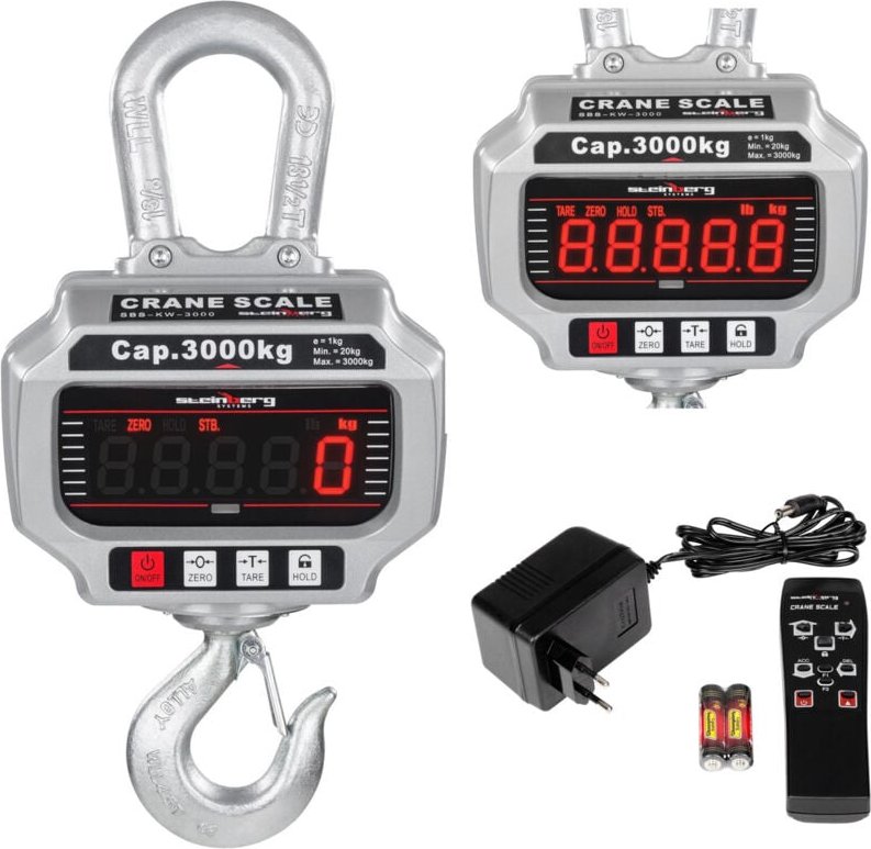 3 Tonnen ferngesteuerte industrielle Hakenwaage – LED