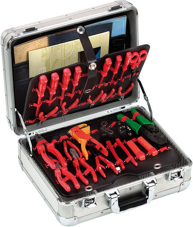 Aluminium Koffer Ohne Werkzeug Werkzeugkoffer Werkzeugbox Fervi 0681